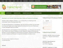Tablet Screenshot of hainichland.de
